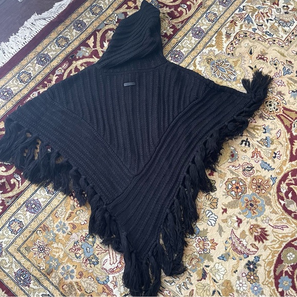 Rebecca Minkoff Poncho BLACK - Picture 2 of 9